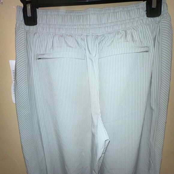 Athleta Brooklyn Lined Textured Jogger Pants Striped Size 2 NWTs - Picture 7 of 10